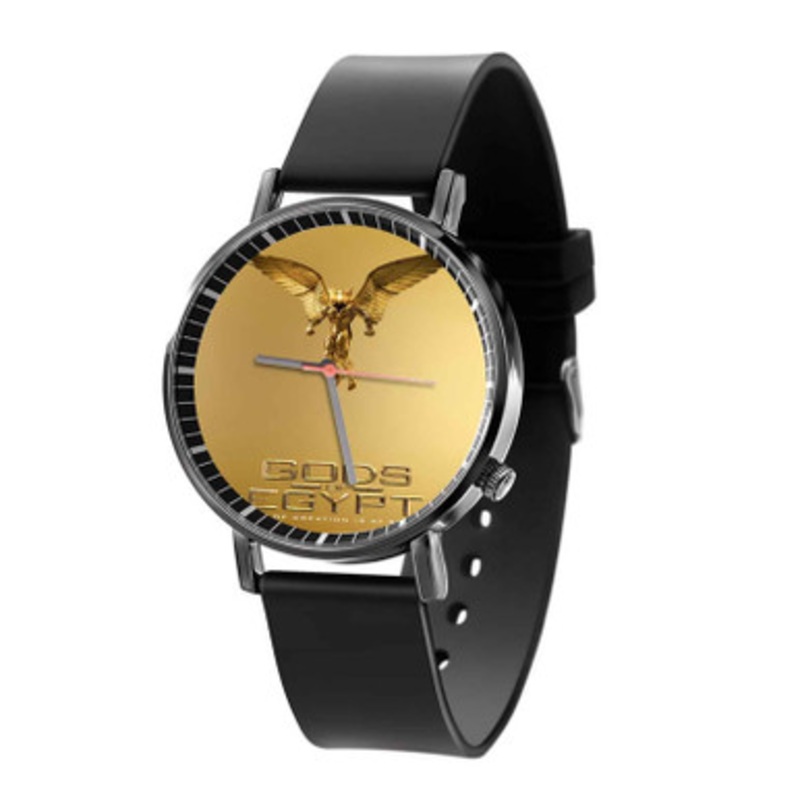 Gods of Egypt Art Black Quartz Watch Unisex With Premium Gift Box