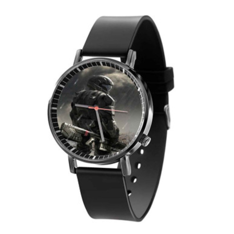 Halo Odst Black Quartz Watch Unisex With Premium Gift Box