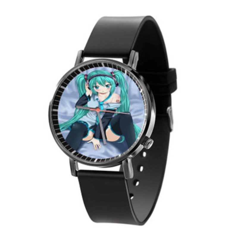 Hatsune Miku Beautiful Black Quartz Watch Unisex With Premium Gift Box