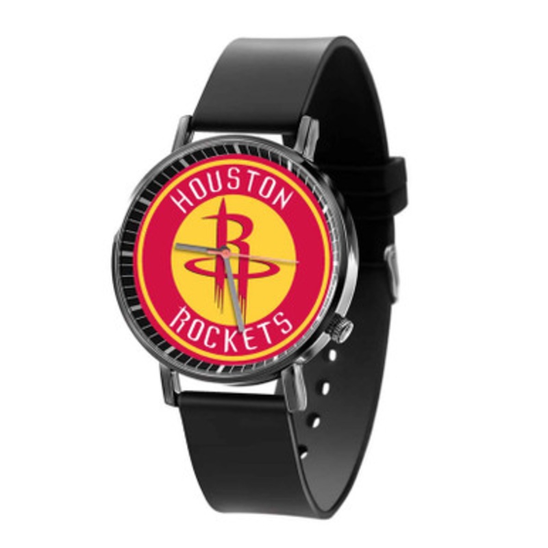 Houston Rockets NBA Black Quartz Watch Unisex With Premium Gift Box