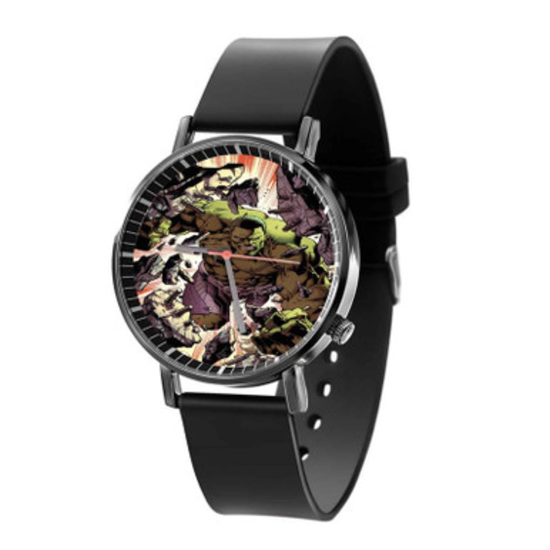 Hulk Marvel Unisex Black Quartz Watch With Premium Gift Box