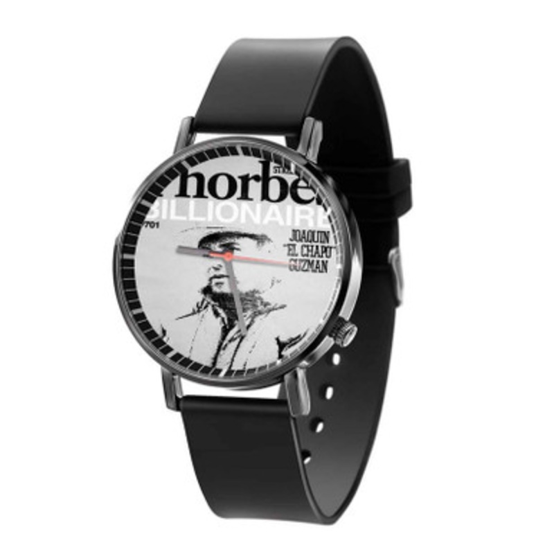 Joaquin Guzman El Chapo Unisex Black Quartz Watch With Premium Gift Box