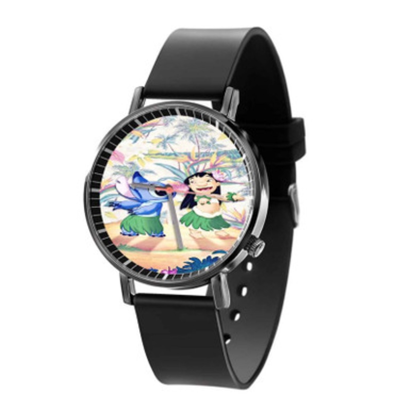 Lilo and Stitch Disney Black Quartz Watch Unisex With Premium Gift Box