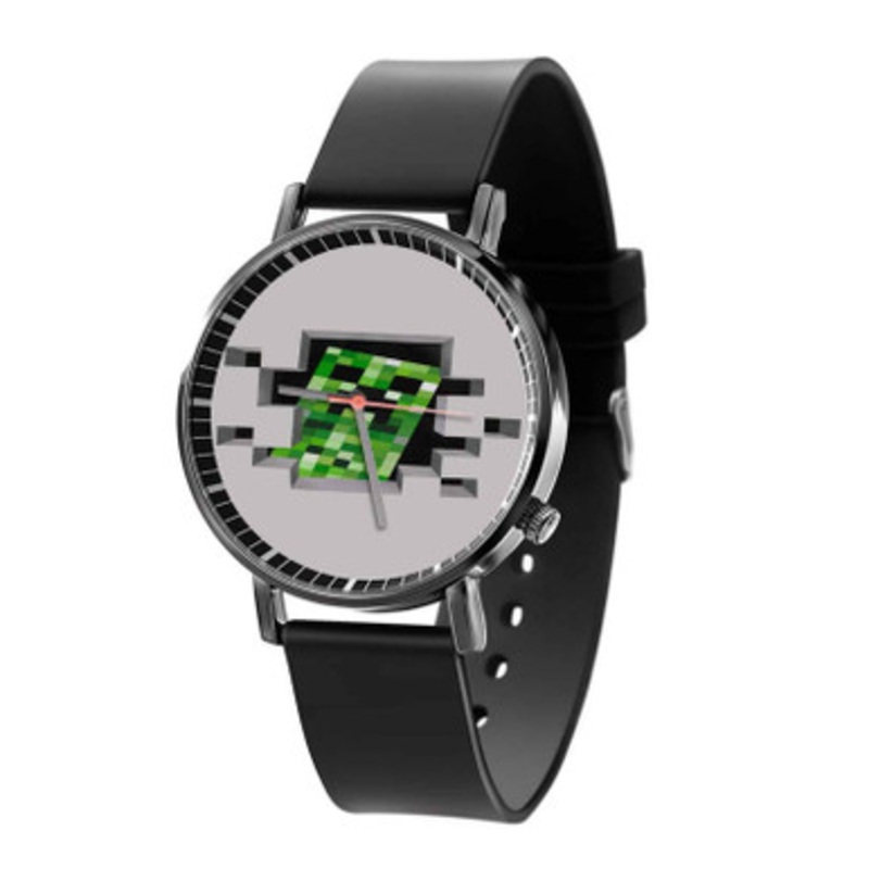 Minecraft Art Arts Black Quartz Watch Unisex With Premium Gift Box