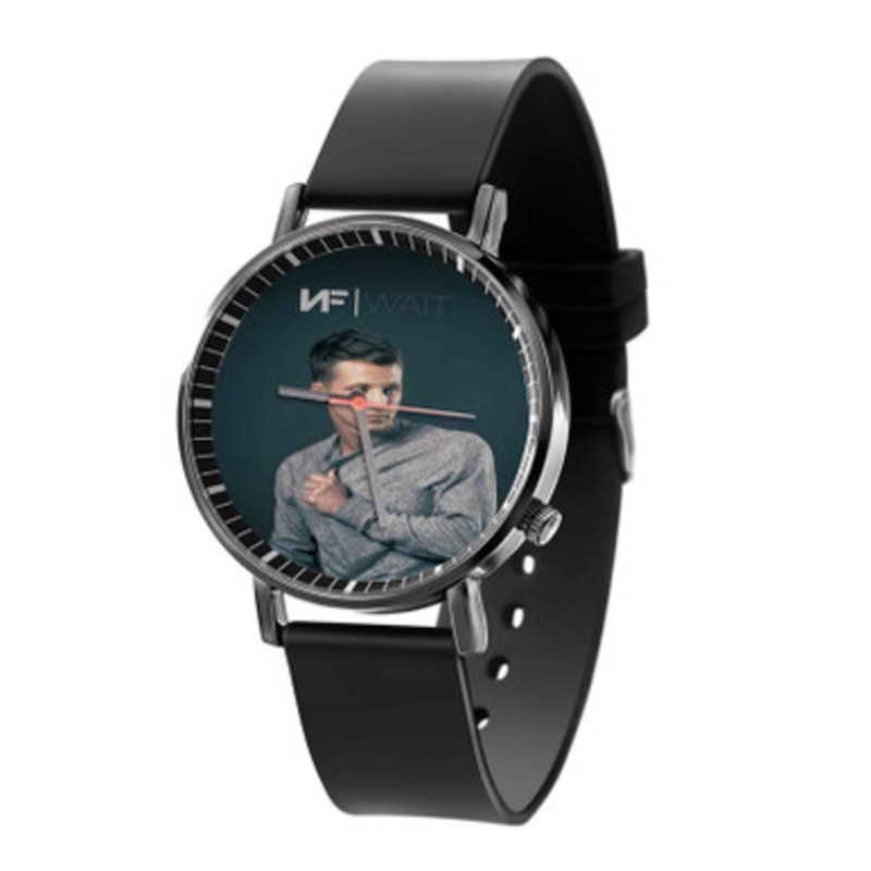 NF Wait Black Quartz Watch With Premium Gift Box for Unisex