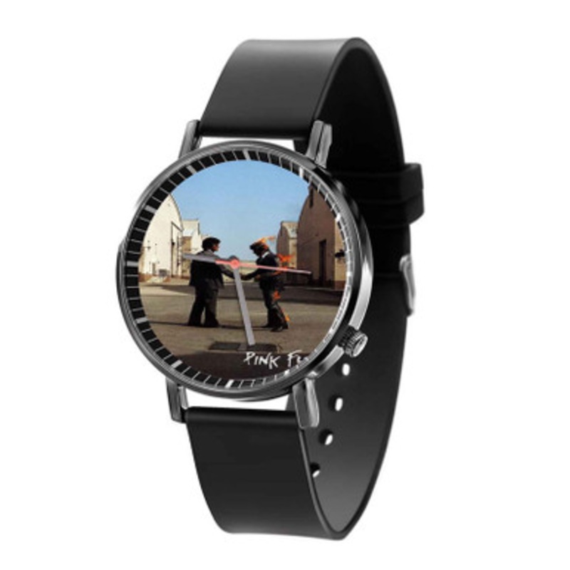Pink Floyd Wish You Were Here Print Black Quartz Watch Unisex With Premium Gift Box
