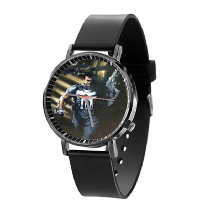 Punisher Daredevil Unisex Black Quartz Watch With Premium Gift Box