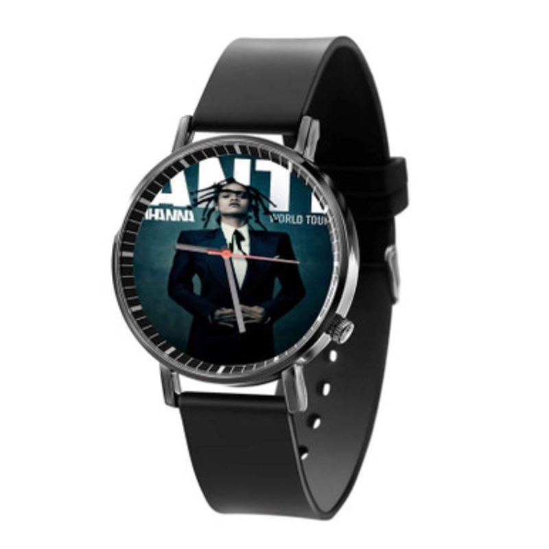 Rihanna Anti World Tour Black Quartz Watch Unisex With Premium Gift Box