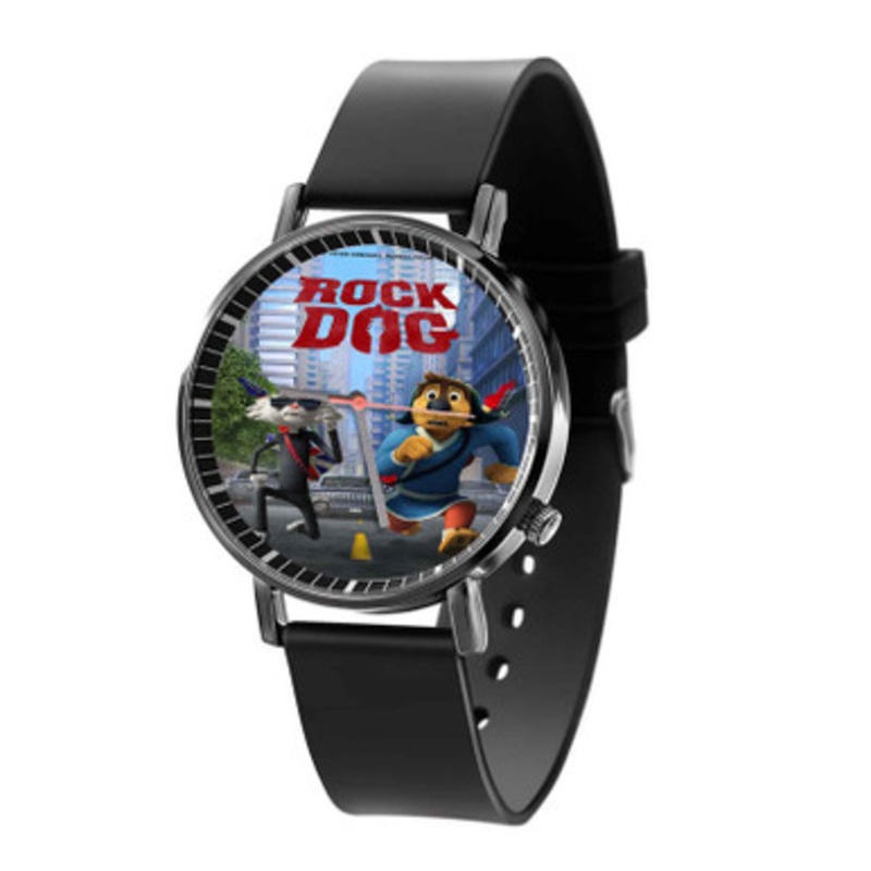 Rock Dog Black Quartz Watch Unisex With Premium Gift Box