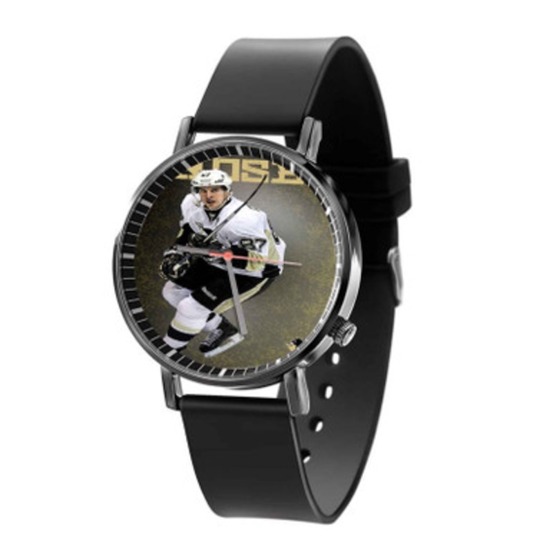 Sidney Crosby Sport Unisex Black Quartz Watch With Premium Gift Box