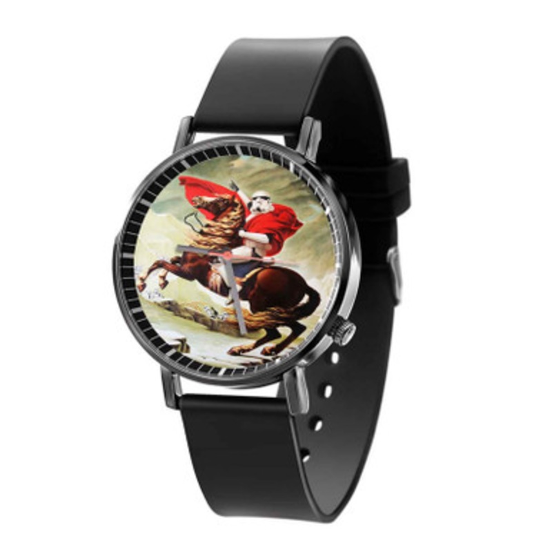 Stormtrooper Star Wars Napoleon Black Quartz Watch Unisex With Premium Gift Box