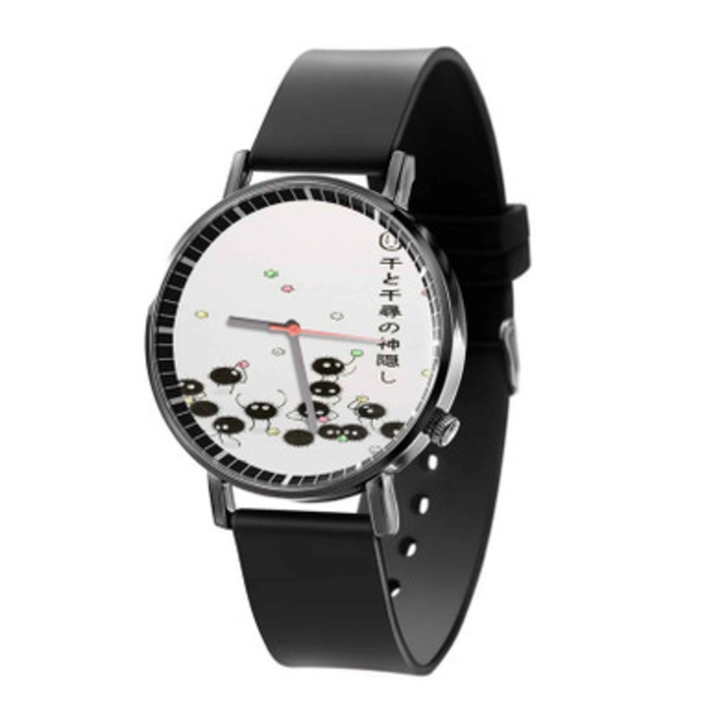 Susuwatari Spirited Away Unisex Black Quartz Watch With Premium Gift Box