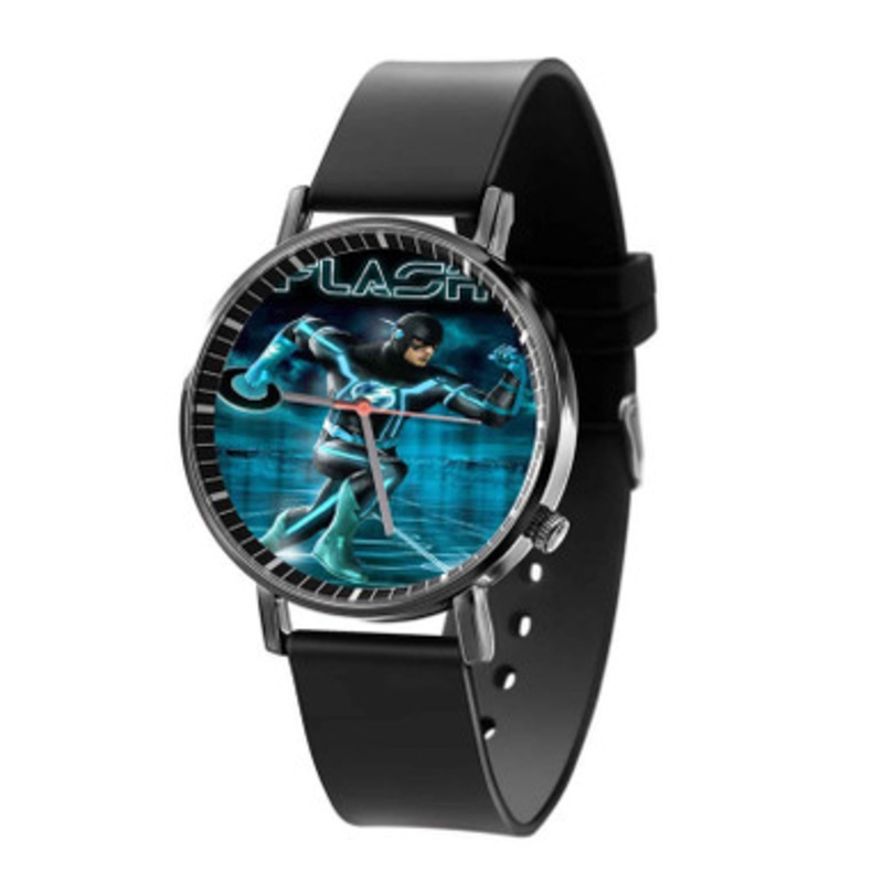 The Flash Tron Legacy Edition Black Quartz Watch Unisex With Premium Gift Box