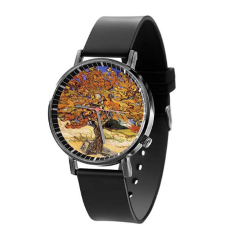 Vincent van Gogh Mulberry Tree Black Quartz Watch Unisex With Premium Gift Box