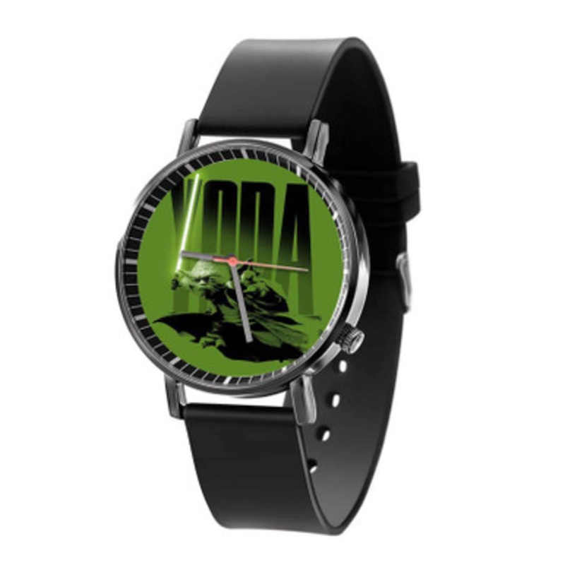 Yoda Star Wars Black Quartz Watch Unisex With Premium Gift Box