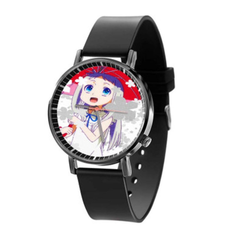 Anohana The Flower We Saw That Day Black Quartz Watch Unisex With Premium Gift Box