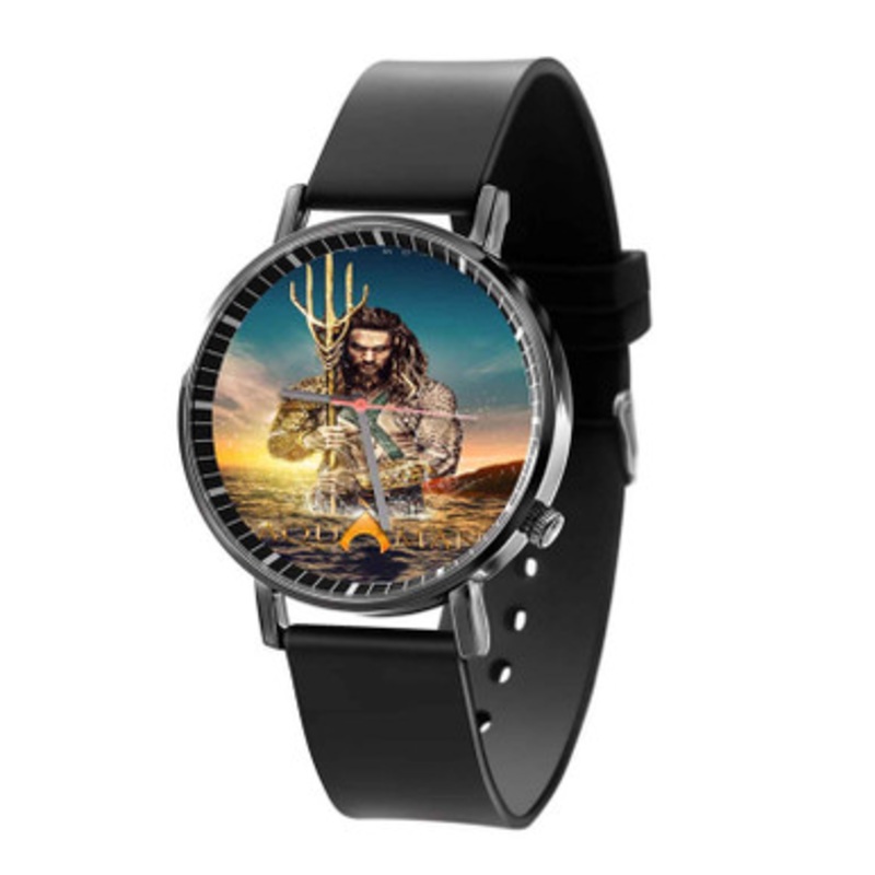 Aquaman Movie Arts Black Quartz Watch Unisex With Premium Gift Box
