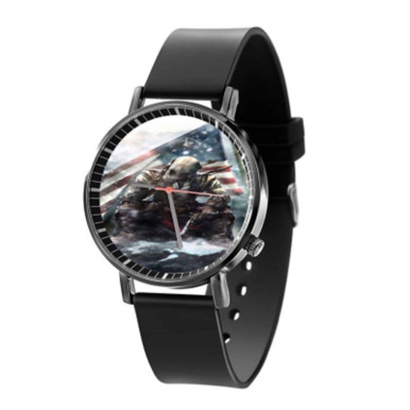 Assassin s Creed Connor Black Quartz Watch Unisex With Premium Gift Box