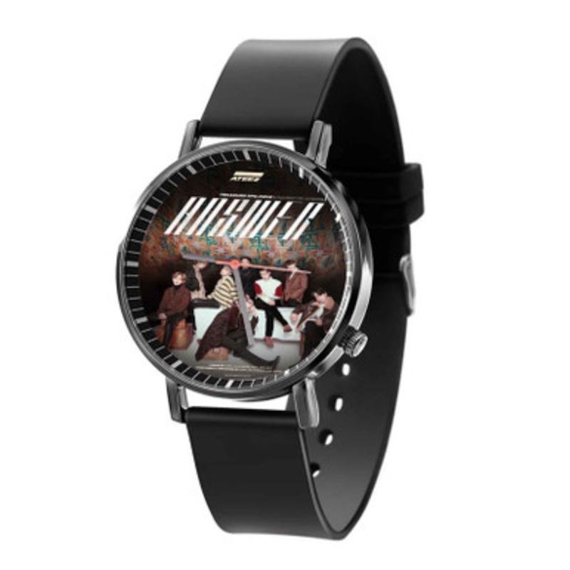 Ateez Answer Black Quartz Watch Unisex With Premium Gift Box