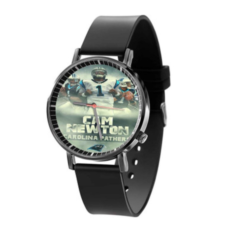 Cam Newton Black Quartz Watch Unisex With Premium Gift Box