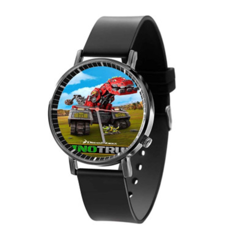 Dinotrux Unisex Black Quartz Watch With Premium Gift Box