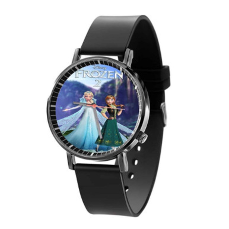 Disney Frozen 2 Unisex Black Quartz Watch With Premium Gift Box