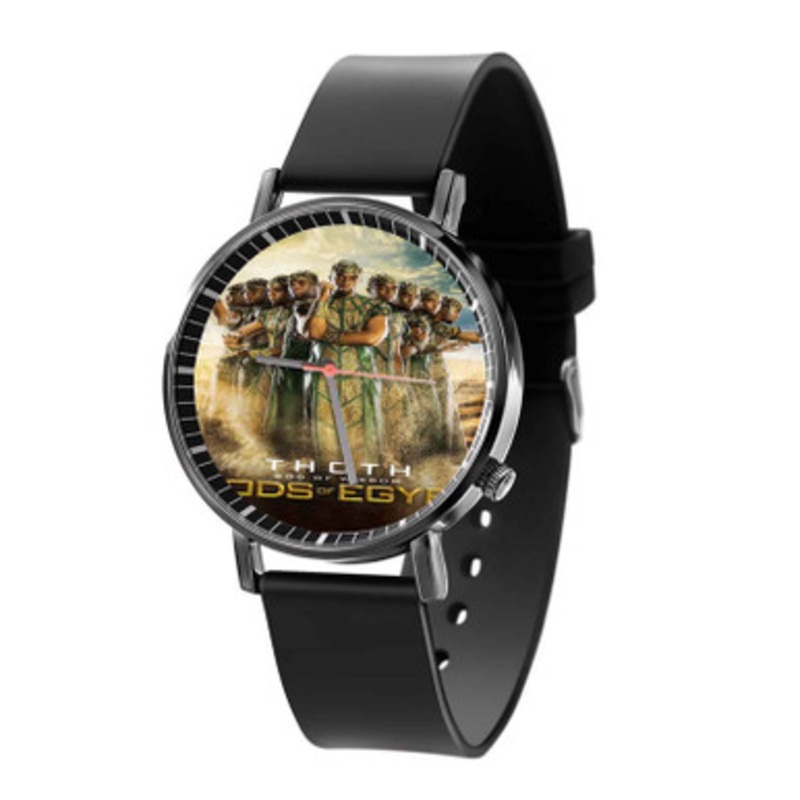 Gods of Egypt Print Black Quartz Watch Unisex With Premium Gift Box