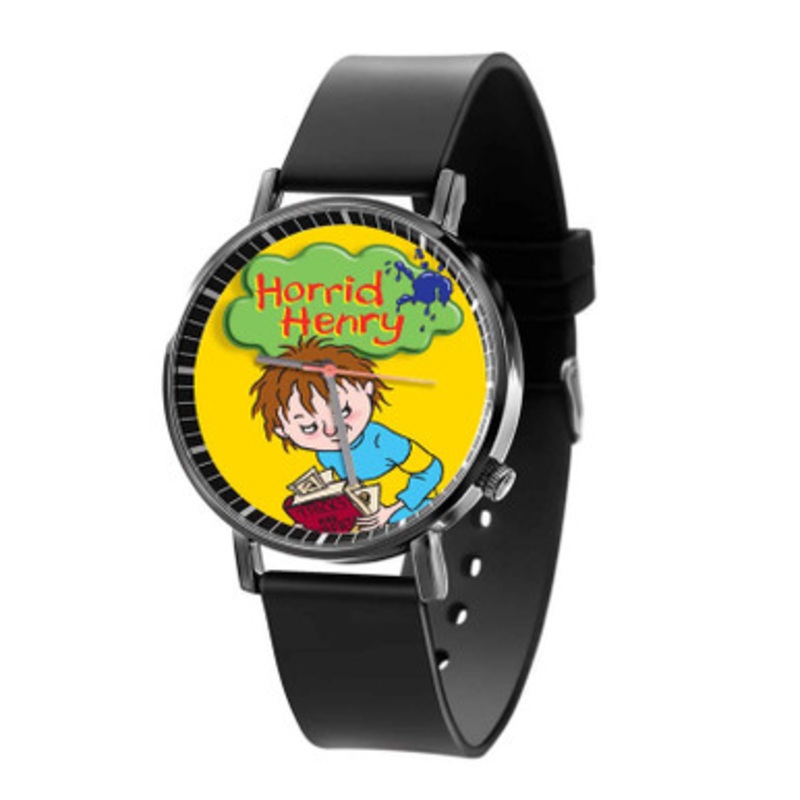 Horrid Henry Black Quartz Watch Unisex With Premium Gift Box