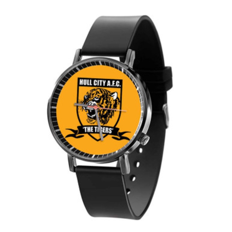Hull City FC Black Quartz Watch Unisex With Premium Gift Box