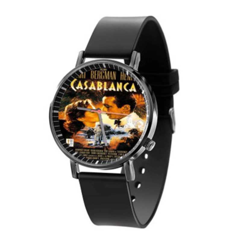 Humphrey Bogart Casablanca Black Quartz Watch Unisex With Premium Gift Box