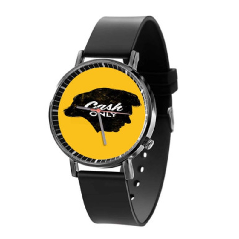 Johnny Cash Art Black Quartz Watch Unisex With Premium Gift Box