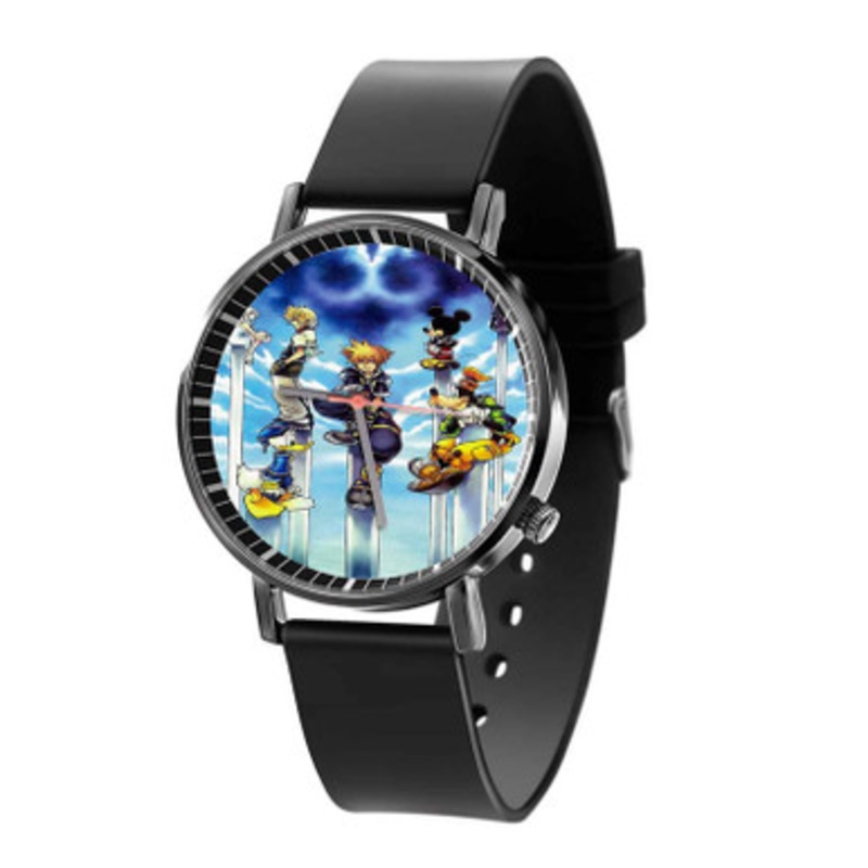 Kingdom Hearts Black Quartz Watch Unisex With Premium Gift Box
