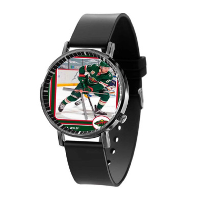 Kirill Kaprizov Minnesota Wild Black Quartz Watch With Premium Gift Box for Unisex