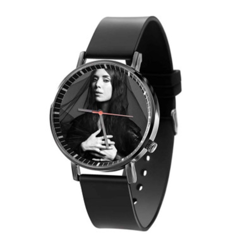 Lykke Li Black Quartz Watch With Premium Gift Box for Unisex