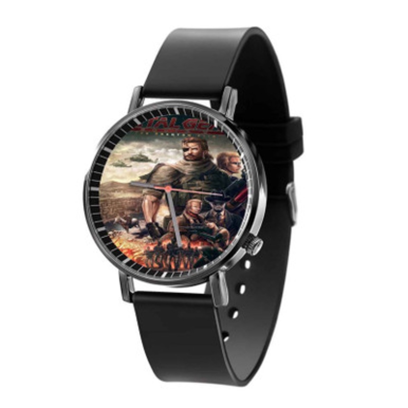 Metal Gear Solid V The Phantom Pain Black Quartz Watch Unisex With Premium Gift Box