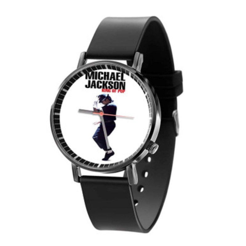 Michael Jackson King of Pop Black Quartz Watch Unisex With Premium Gift Box