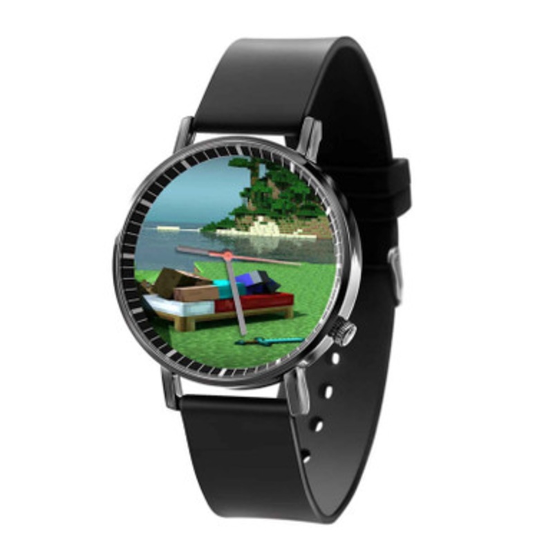 Minecraft Rest Unisex Black Quartz Watch With Premium Gift Box