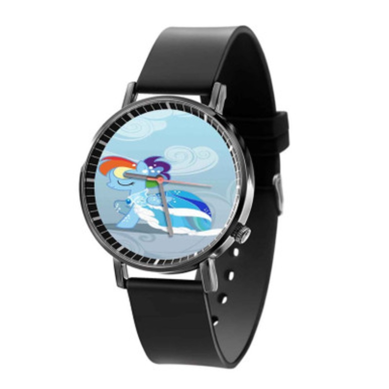 My Little Pony Rainbow Dash Black Quartz Watch Unisex With Premium Gift Box