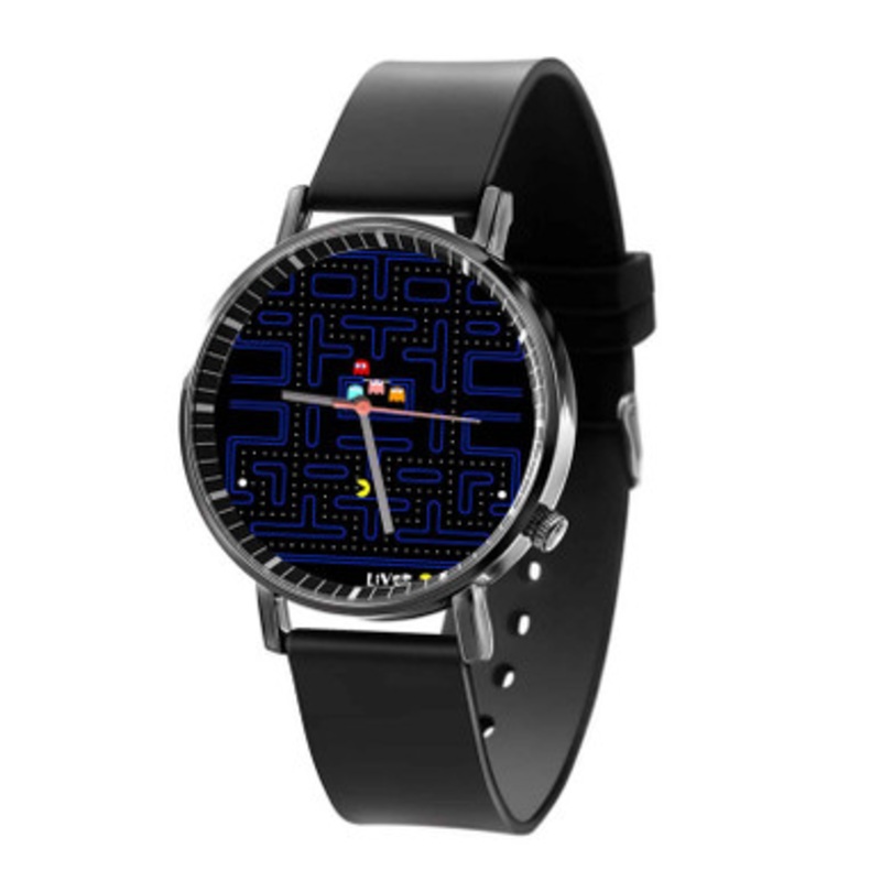Pac Man Unisex Black Quartz Watch With Premium Gift Box