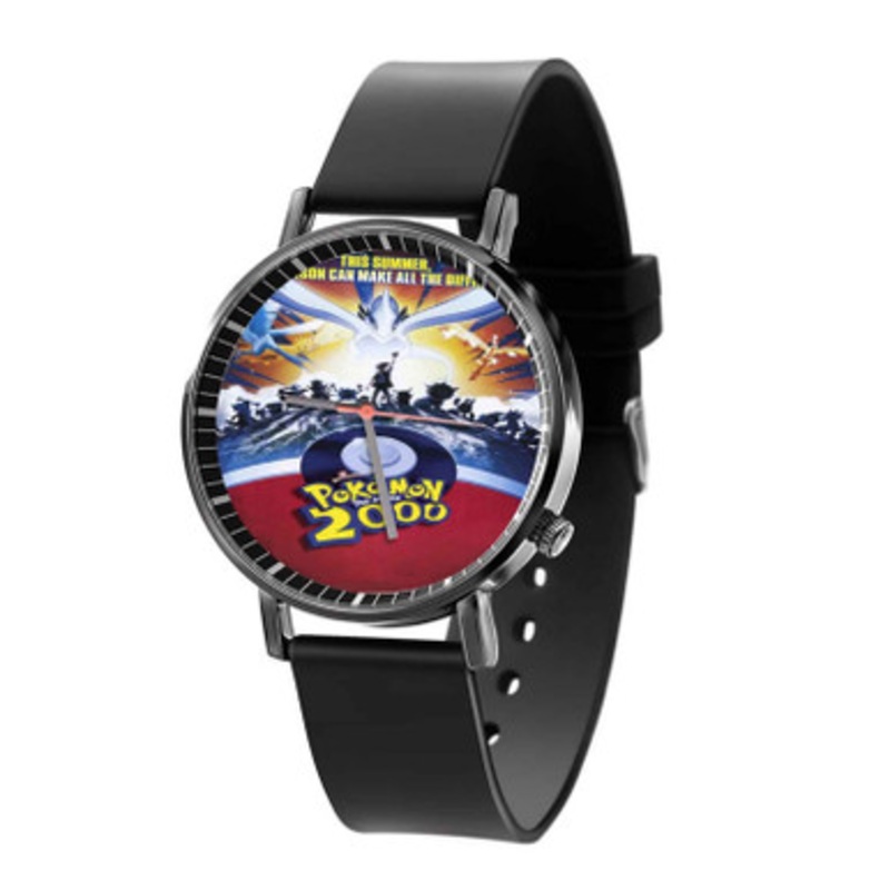 Pokemon 2000 Black Quartz Watch Unisex With Premium Gift Box
