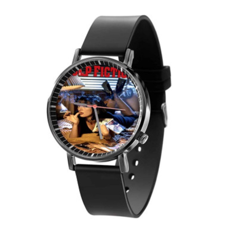 Pulp Fiction Smoke Black Quartz Watch Unisex With Premium Gift Box
