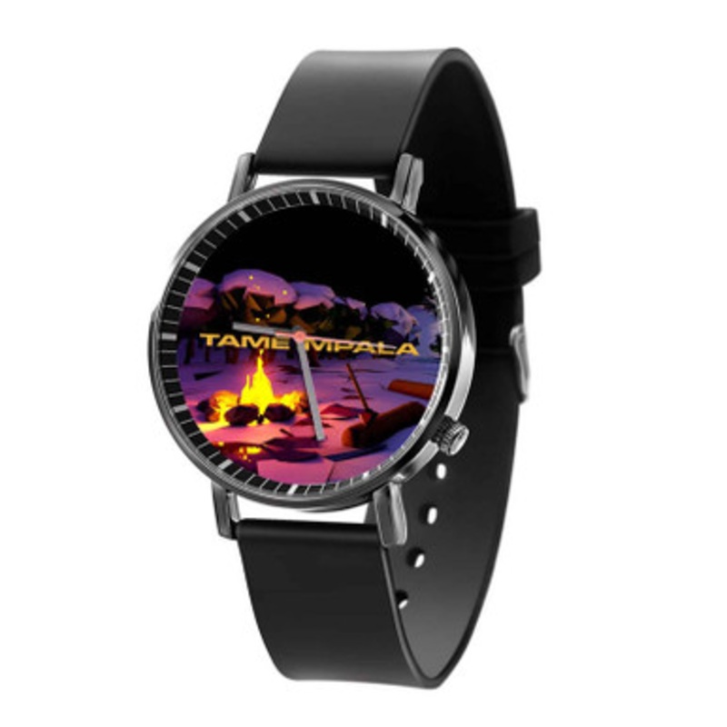 Tame Impala Art Black Quartz Watch Unisex With Premium Gift Box