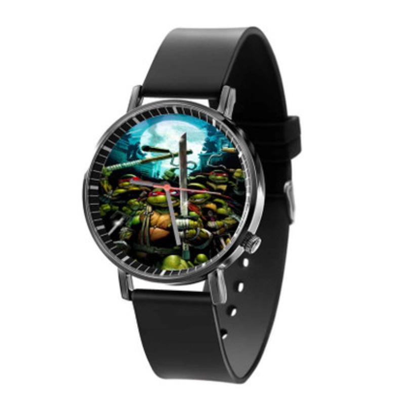 Teenage Mutant Ninja Turtles Ready Fighting Black Quartz Watch Unisex With Premium Gift Box