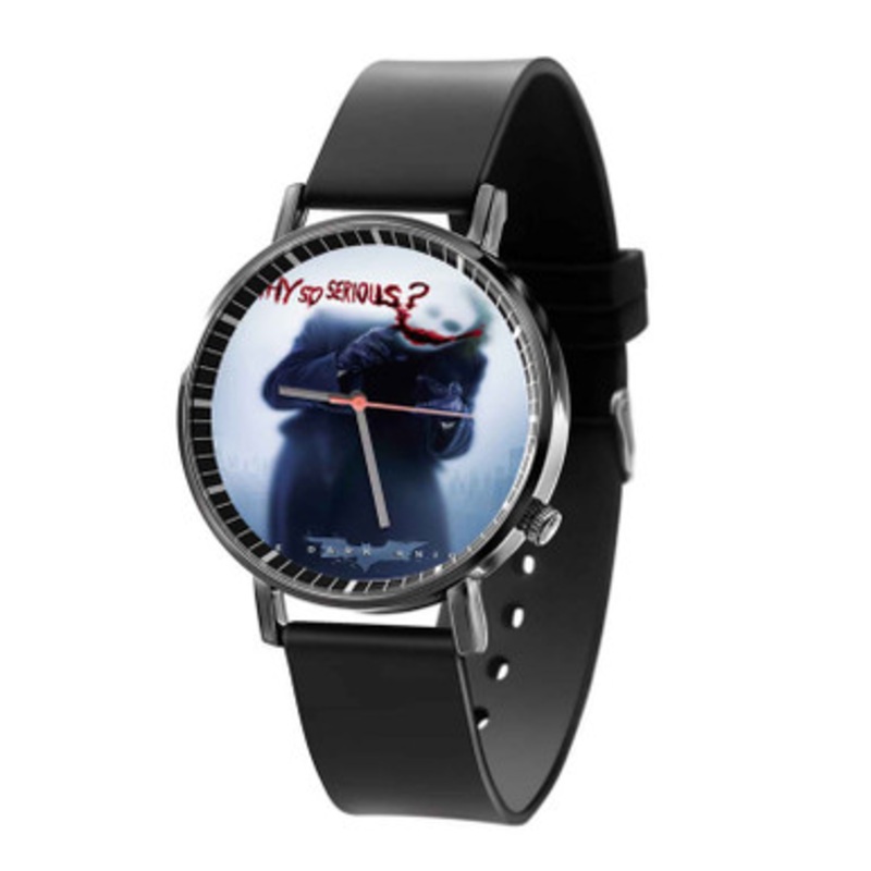 The Dark Knight Batman Why So Serious Black Quartz Watch Unisex With Premium Gift Box