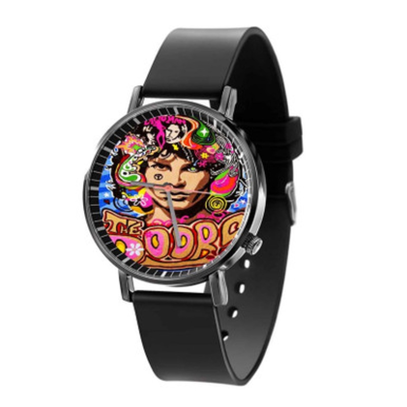 The Doors Art Black Quartz Watch Unisex With Premium Gift Box