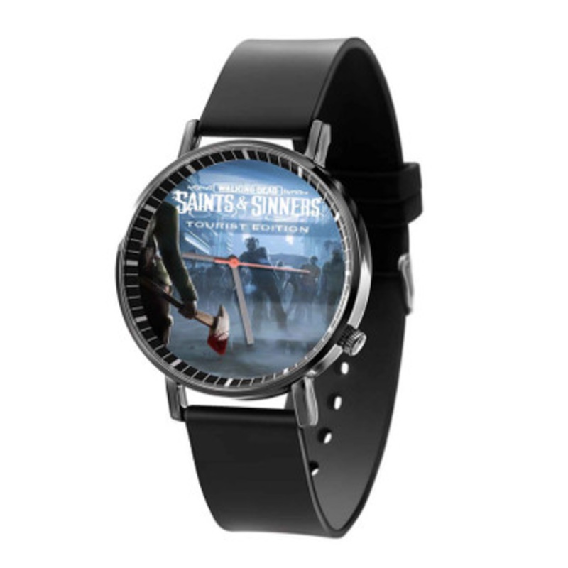 The Walking Dead Saints and Sinners Black Quartz Watch Unisex With Premium Gift Box