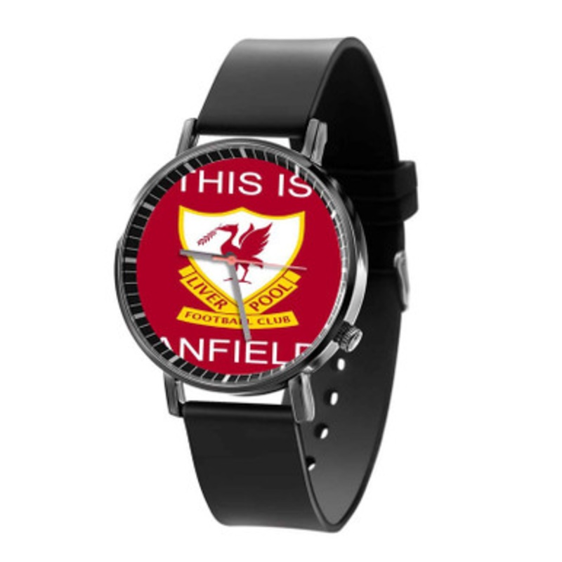 This is Anfield Liverpool Black Quartz Watch Unisex With Premium Gift Box