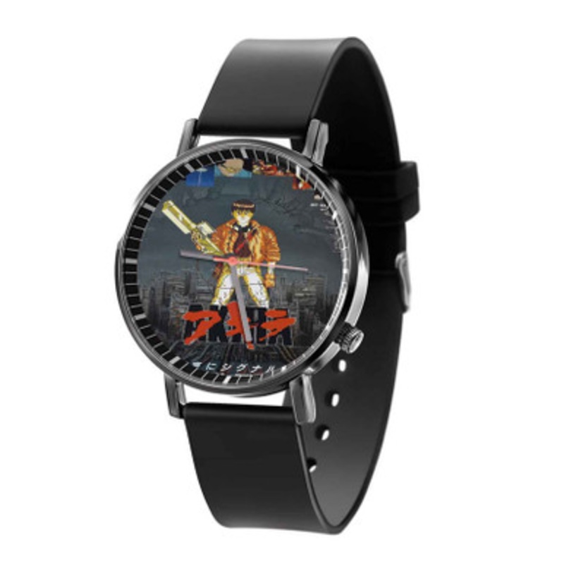 Akira With Gun Black Quartz Watch Unisex With Premium Gift Box