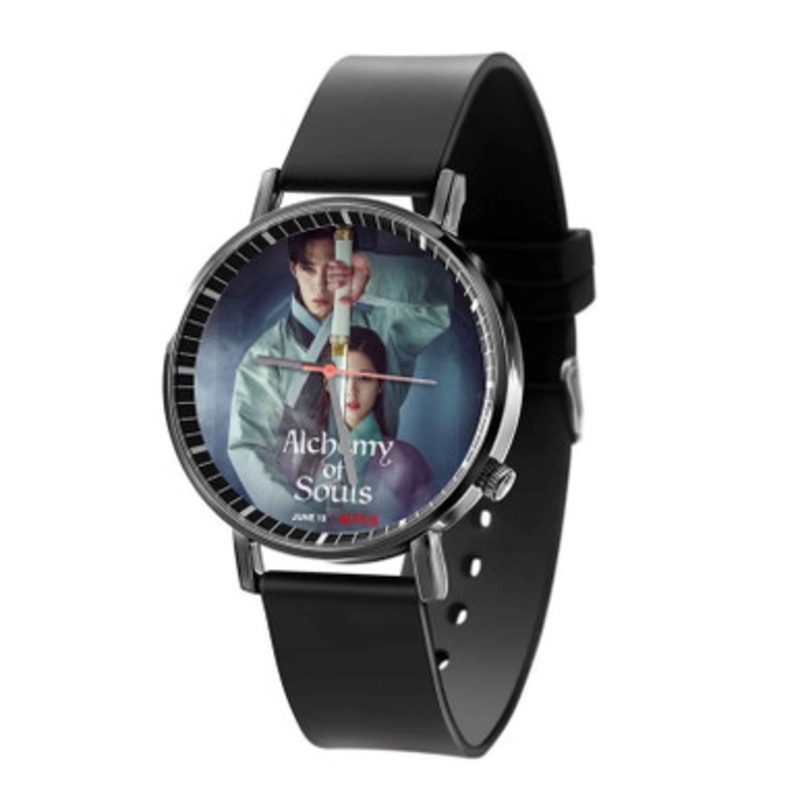 Alchemy of Souls Black Quartz Watch With Premium Gift Box for Unisex