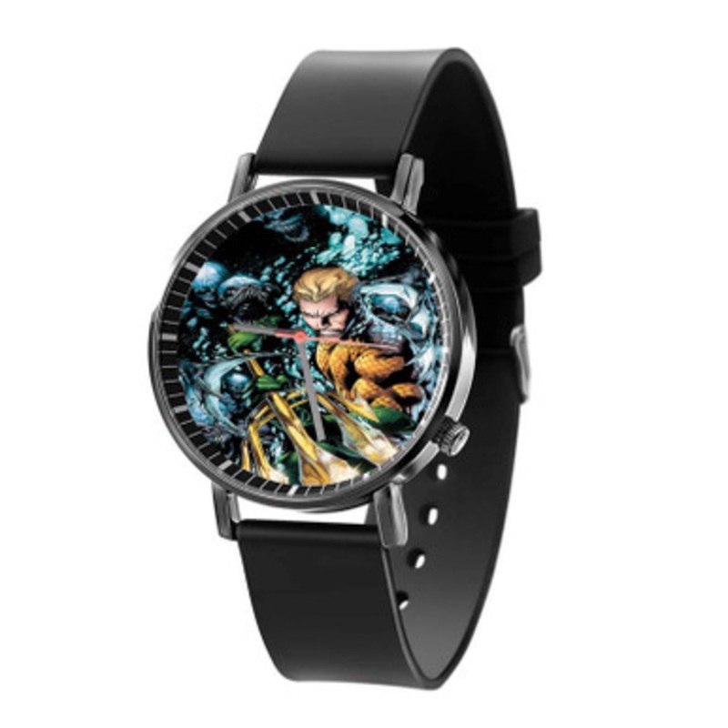 Aquaman DC Comics Great Unisex Black Quartz Watch With Premium Gift Box